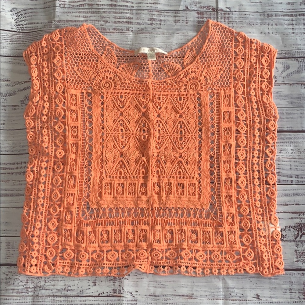 Lauren Conrad Crocheted Top